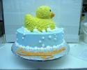 Baby shower cake with little duck